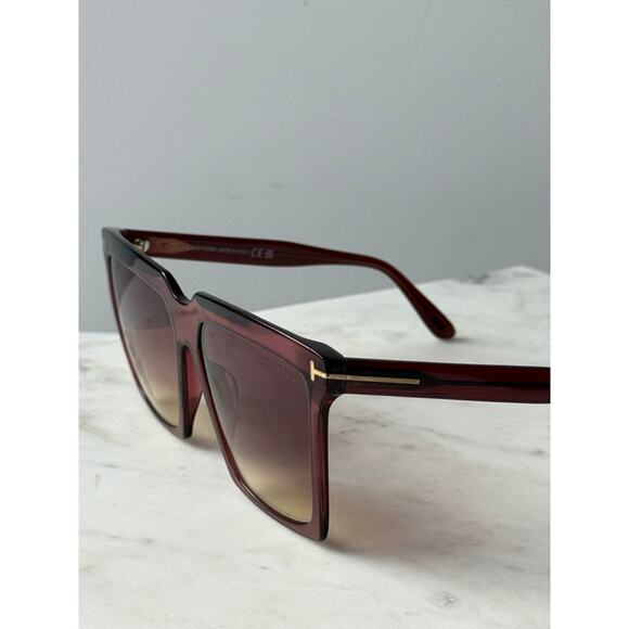 NEW Tom Ford FT0764 Sabrina Pink Gradient Sunglasses $520 - Picture 6 of 9